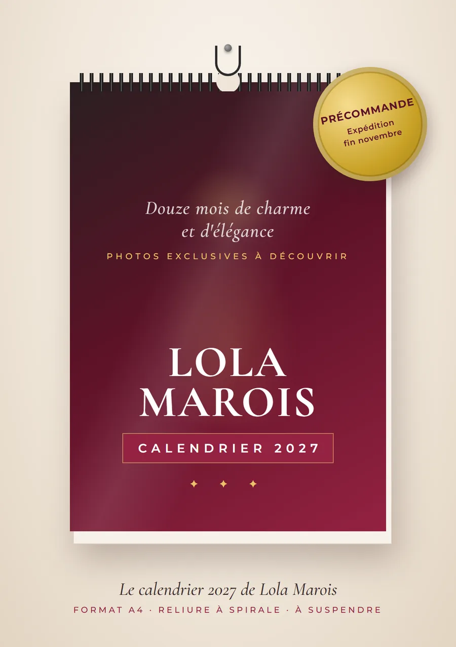 Le calendrier 2027 de Lola Marois, reliure à spirale, à suspendre